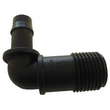 13mm BARBED X ½” BSP MALE THREADED ELBOW