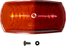 Hella 2029 Red/Amber Side Marker Lens