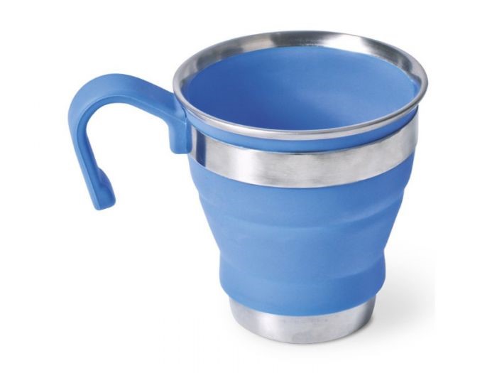POP-UP STAINLESS STEEL/SILICONE MUG