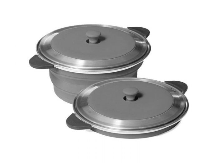 POP-UP STOCK POT AND LID 2.6L (Grey)