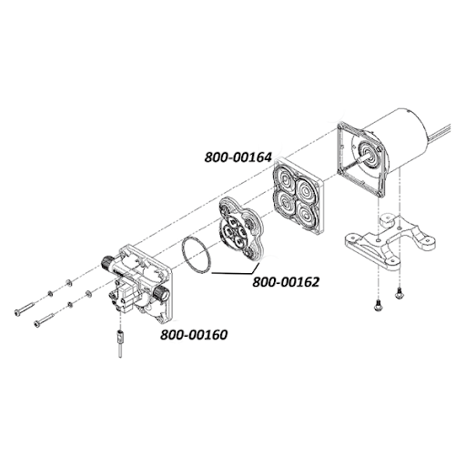 REPLACEMENT UPPER ASSEMBLY #1 FOR SHURFLO 4009 PUMP