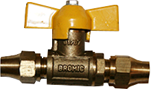 5/16" x 5/16" BSP Flared Ball Valve