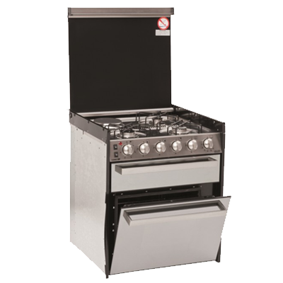 Smev S/Steel 4 Burner Oven & Grill